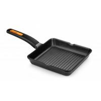 Geribbelde Grillpan BRA EFFICIENT PLUS Zwart Aluminium - thumbnail
