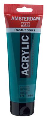 Royal Talens Amsterdam Standard Series Acrylverf Tube 250 ml - Phtalogroen 675