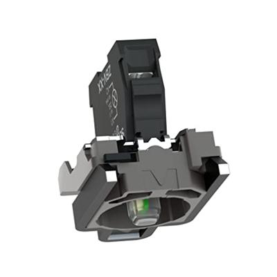 Schneider Electric ZB4BVB1 Fitting Met bevestigingsadapter, Met fitting Wit 24 V/DC, 24 V/AC 1 stuk(s)