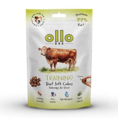 OLLO Air Dried Training Beef Cubes - traktatie voor hond - 80g