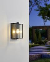 Eglo Budrone wandlamp 27cm zwart - thumbnail