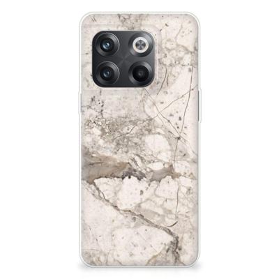 OnePlus 10T | TPU | Siliconen hoesje | Marmer Beige OnePlus 10T | TPU | Siliconen hoesje | Marmer Beige