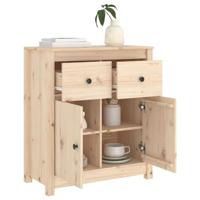 Dressoir 70x35x80 cm massief grenenhout - thumbnail