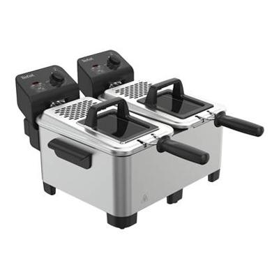 Tefal FR3610 Double PRO Friteuse 2x 3,5L 3600W Zwart/RVS