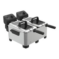 Tefal FR3610 Double PRO Friteuse 2x 3,5L 3600W Zwart/RVS - thumbnail