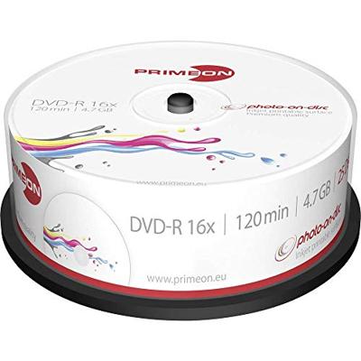 Primeon 2761205 DVD-R disc 4.7 GB 25 stuk(s) Spindel Bedrukbaar