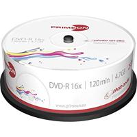 Primeon 2761205 DVD-R disc 4.7 GB 25 stuk(s) Spindel Bedrukbaar - thumbnail