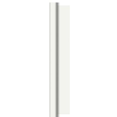 Duni damast tafelkleed 118x800 cm wit