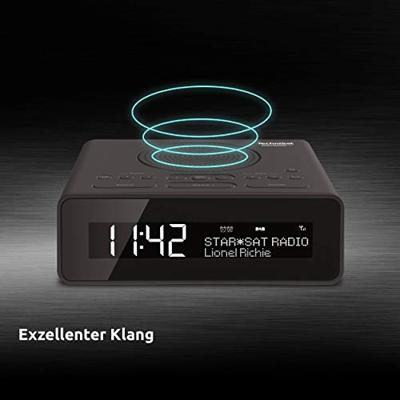 TechniSat DigitRadio 51 Wekkerradio DAB+, VHF (FM) AUX Antraciet