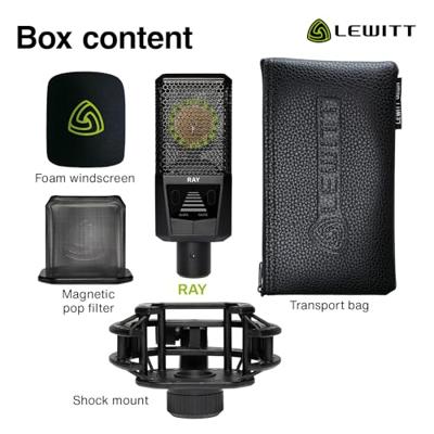 Lewitt Ray grootmembraan condensatormicrofoon Lewitt Ray grootmembraan condensatormicrofoon