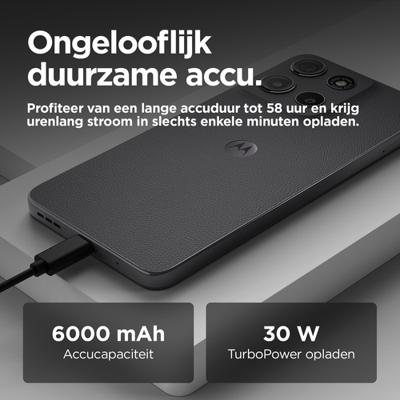 Motorola moto g15 power 17,1 cm (6.72") Dual SIM Android 15 4G USB Type-C 8 GB 256 GB 6000 mAh Grijs