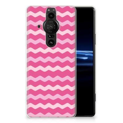 Sony Xperia Pro-I | TPU bumper | Waves Pink