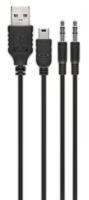 Goobay 95122 Stereo luidspreker, 6 W, voor tv, pc, mobiele telefoon, Mac en laptop, USB soundbar, 2 x 3 W, geluidssysteem met digitale versterker en subwoofer membraan, wit - thumbnail