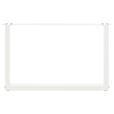 Salontafelpoten 2 st U-vormig 60x(42-43) cm staal wit