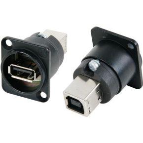Neutrik NAUSB-W-B NAUSB-W-B Omkeerbare USB-adapter 2.0 Bus, inbouw Doorvoer 1 stuk(s) Neutrik NAUSB-W-B NAUSB-W-B Omkeerbare USB-adapter 2.0 Bus, inbouw Doorvoer 1 stuk(s)
