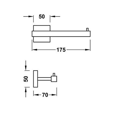 Toiletrolhouder Tres Cuadro Zonder Deksel Mat Zwart Tres Toiletrolhouder Tres Cuadro Zonder Deksel Mat Zwart Tres