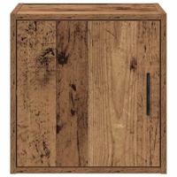 Garage wandkast bewerkt hout oud hout - thumbnail