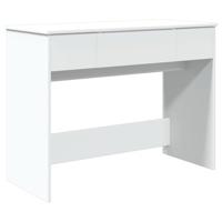 Kaptafel met spiegel 100x45x76 cm wit - thumbnail