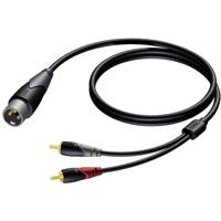 Procab CLA703 Classic 1x XLR - 2x RCA verloopkabel 1.5m - thumbnail