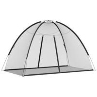 Klamboe met deuren Mongolia 220 gaas 200x120x130 cm zwart - thumbnail