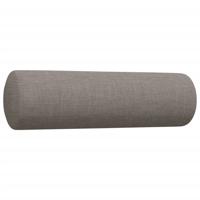 3-delige Loungeset met sierkussens stof taupe - thumbnail
