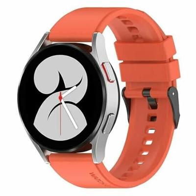 By Qubix - Compatible met Garmin Vivomove 3 / HR/Luxe/Sport/Style/Trend - Siliconen gesp bandje - Oranje - Compatible Garmin bandje - Bandbreedte: 20mm