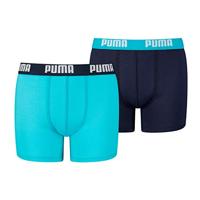 Puma Basic Boxershort 4-Pack KIDS Blauw - Maat 164 - Kleur: Blauw | Soccerfanshop - thumbnail
