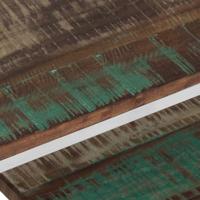 Salontafel roestvrij staal en massief gerecycled hout zilver - thumbnail