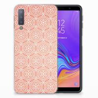 Samsung Galaxy A7 (2018) | TPU bumper | Pattern Orange - thumbnail