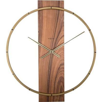 NeXtime NE-3195BR Wandklok 50.8x58.2x4.3, Hout/Steel, Bruin NeXtime NE-3195BR Wandklok 50.8x58.2x4.3, Hout/Steel, Bruin