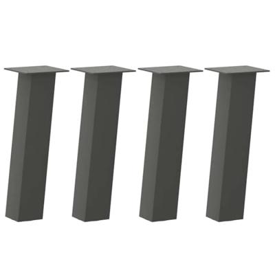 Salontafelpoten 4 st 30 cm staal antraciet