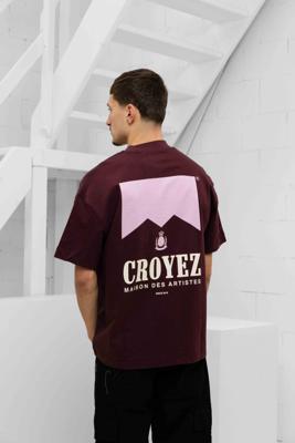 Croyez Maison Fumes T-Shirt Heren Donkerrood - Maat L - Kleur: Donkerrood | Soccerfanshop