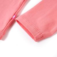 Kindershirt met lange mouwen kattenprint 116 roze - thumbnail