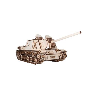Art Bizniz 3D puzzel Tank ISU-152 48 x 22 cm hout bruin 694 st. Art Bizniz 3D puzzel Tank ISU-152 48 x 22 cm hout bruin 694 st.