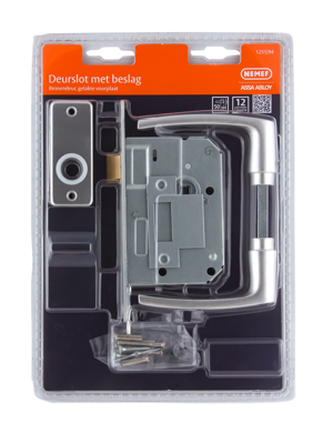 Nemef_YALE 1255 Loopslot | DM50mm | krukgat 8mm | voorplaat staal gelakt 20x174mm afgerond | DR 1+3/2+4 - 9125594531