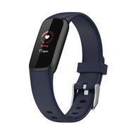Fitbit Luxe - Sportbandje met gesp - Maat: Small - Donkerblauw Fitbit Luxe - Sportbandje met gesp - Maat: Small - Donkerblauw