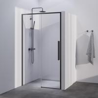 BRAUER Season nisdeur model B met schuifdeur helder glas 100x200 omkeerbaar incl. glascoating Season-Gunmetal - thumbnail