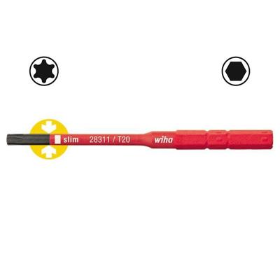 Wiha Omkeerkling | TORX T 15 x 75 mm | VDE geïsoleerd | 1 stuk - 35508 35508