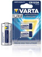 Varta Cr123a-2 Fotobatterij 3 V 1600 Mah 2-blister - thumbnail