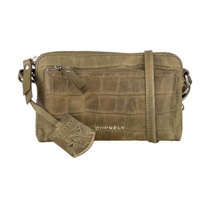 Burkely Croco Caia Minibag cactus green  Damestas