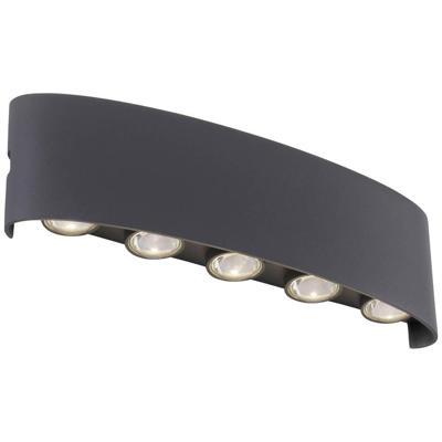 Paul Neuhaus CARLO 9489-13 LED-wandlamp 6.4 W LED Antraciet Paul Neuhaus CARLO 9489-13 LED-wandlamp 6.4 W LED Antraciet
