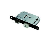 Dulimex Woningbouw toilet-/badkamerslot zwart 63/8 mm - thumbnail