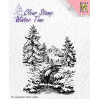 Nellie's Choice • winter time clear stempels winter waterfall - thumbnail
