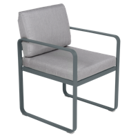 Fermob Bellevie dining armchair tuinstoel Storm grey - Flannel - thumbnail