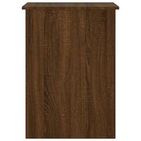 Bureau 100x55x75 cm bewerkt hout bruin eikenkleur - thumbnail