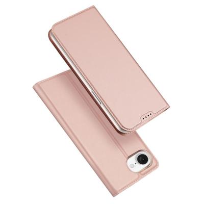 Dux Ducis iPhone 16e hoesje - Slim bookcase -Roze Dux Ducis iPhone 16e hoesje - Slim bookcase -Roze