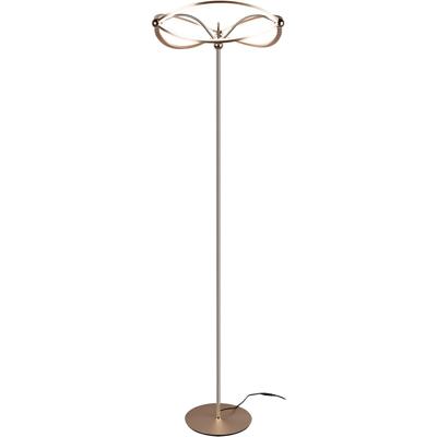 LED Vloerlamp Mat Goud - 31W Warm Wit Dimbaar Aluminium