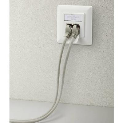 Renkforce Netwerkdoos Inbouw (in muur) Inzet CAT 6A 2 poorten Wit Renkforce Netwerkdoos Inbouw (in muur) Inzet CAT 6A 2 poorten Wit
