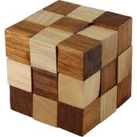 Angeltoys Iq puzzel hout - kubus slang - thumbnail