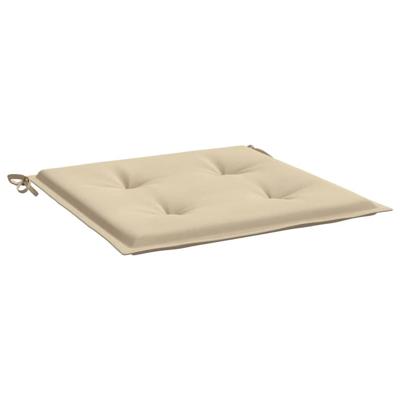 VidaXL Tuinstoelkussens 2 st 40x40x3 cm oxford stof beige